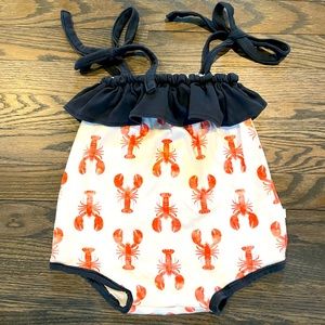 Lobster bubble romper